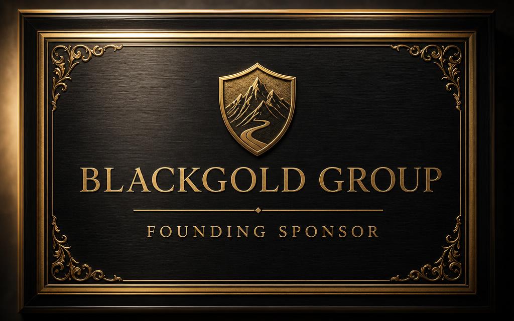 BlackGold Group — Founding sponsor plaque