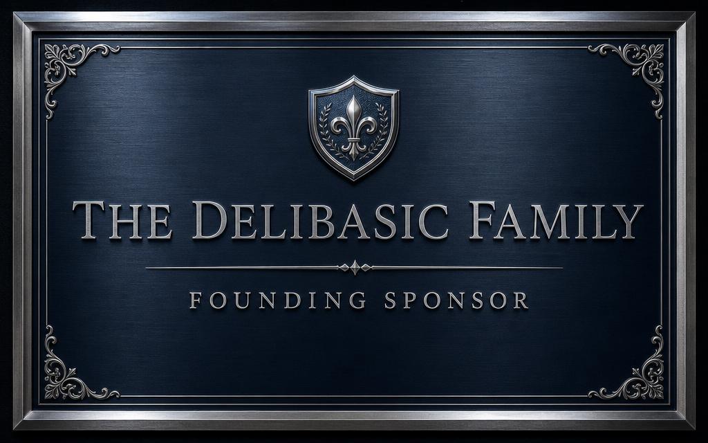 The Delibasic Family — Founding sponsor plaque